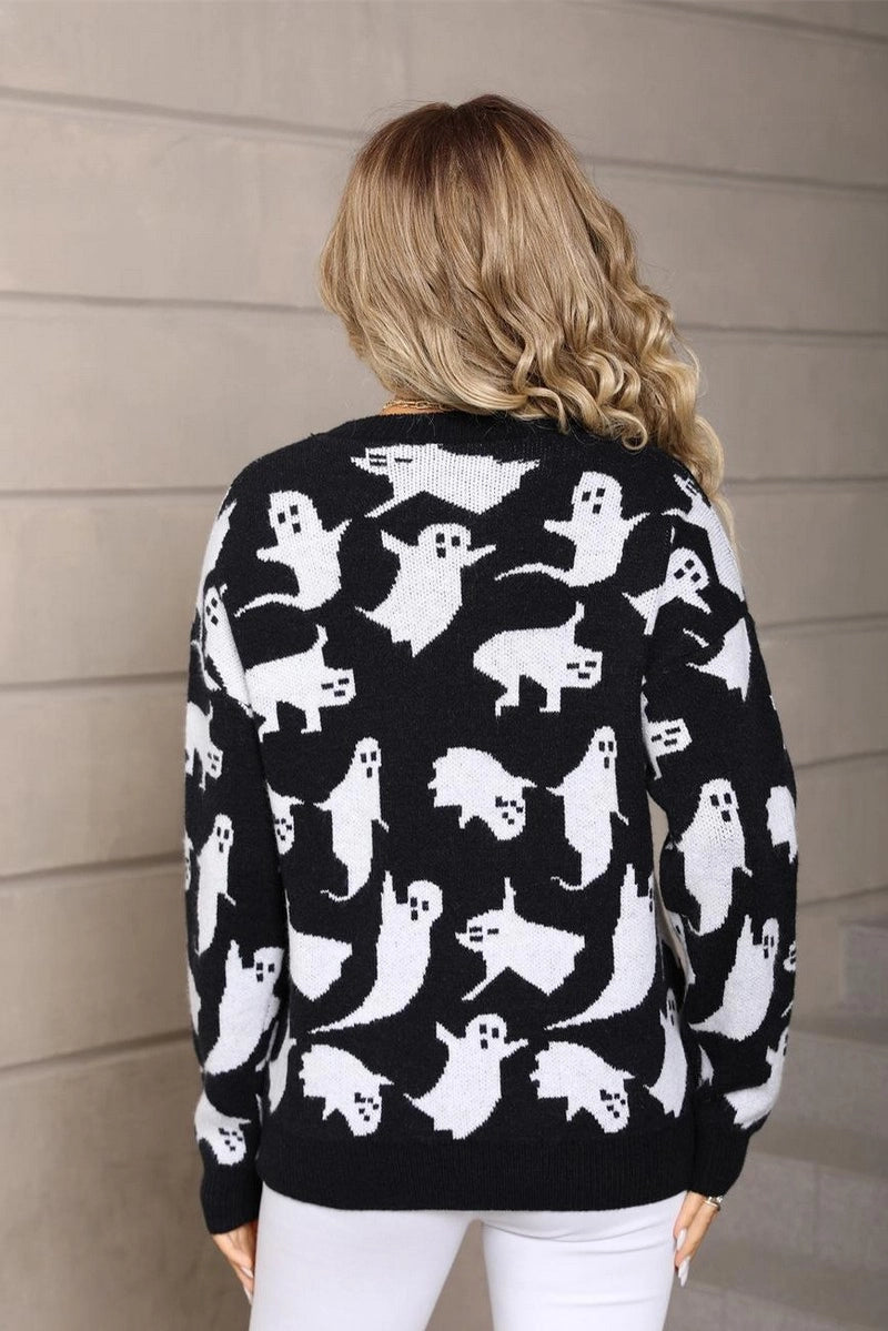 Halloween United Ghost Pullover Sweater
