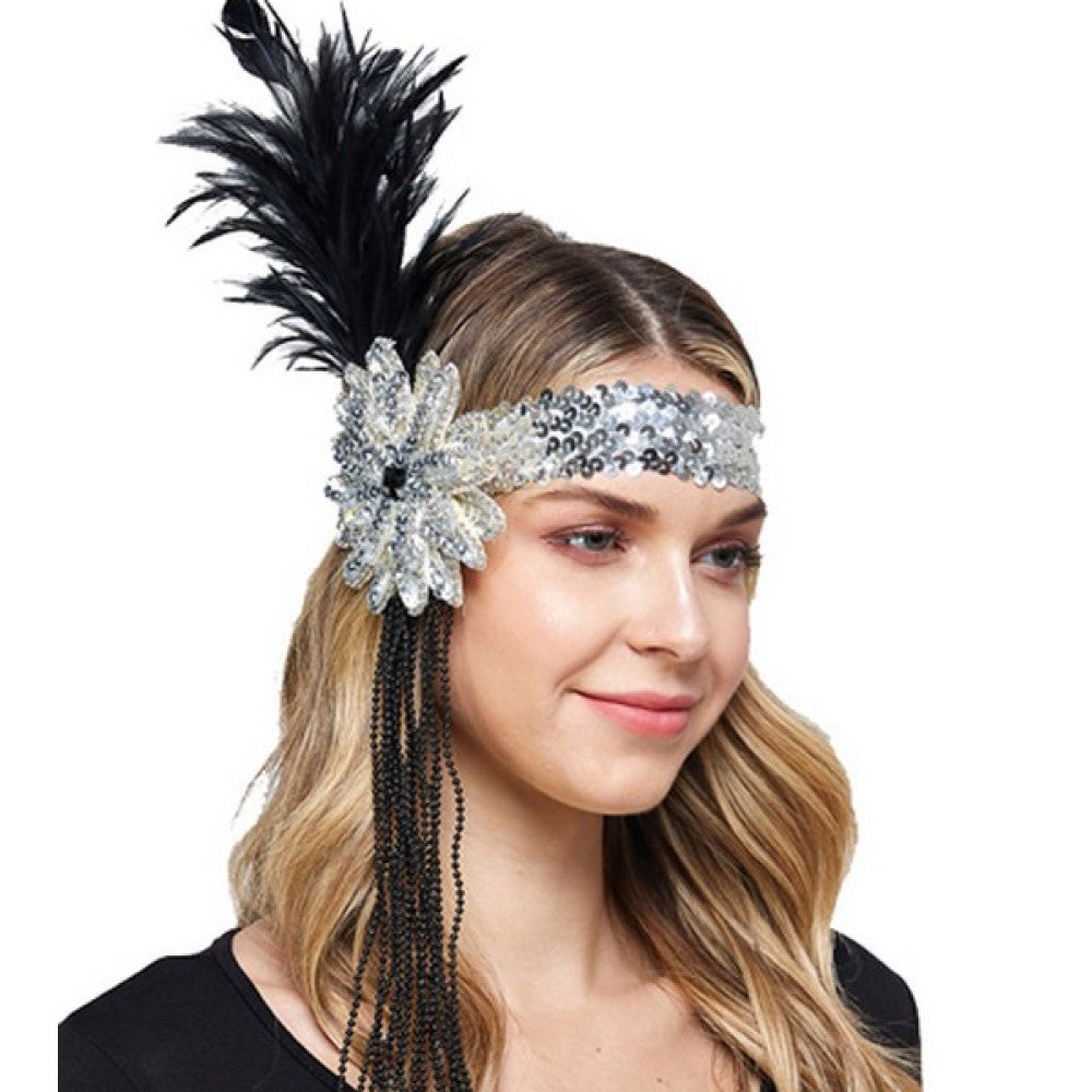 1920's Sequin Flapper Headband