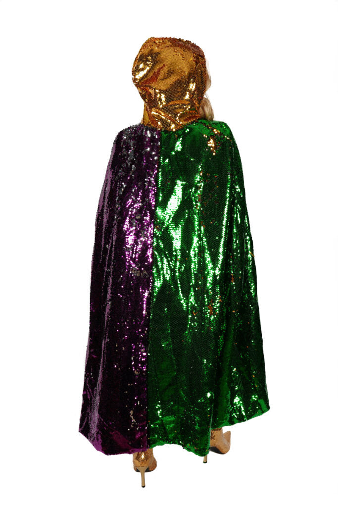 Mardi Gras Sequin Cape