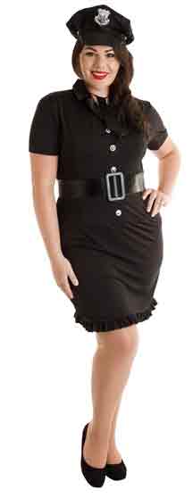 Plus Size Sexy Cop Costume Johnnie Brocks Plus Size Sexy Cop Costume Johnnie Brocks