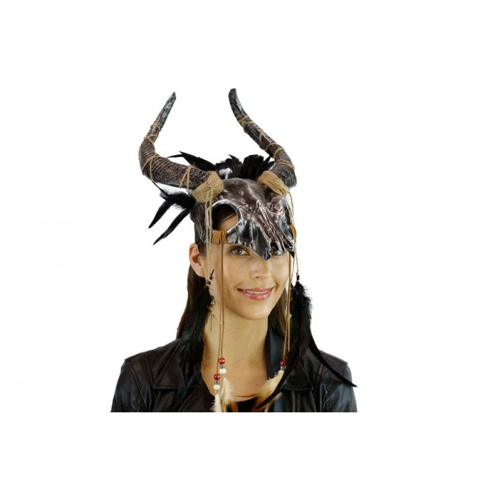 Ancestral Demon Mask w/ Horns