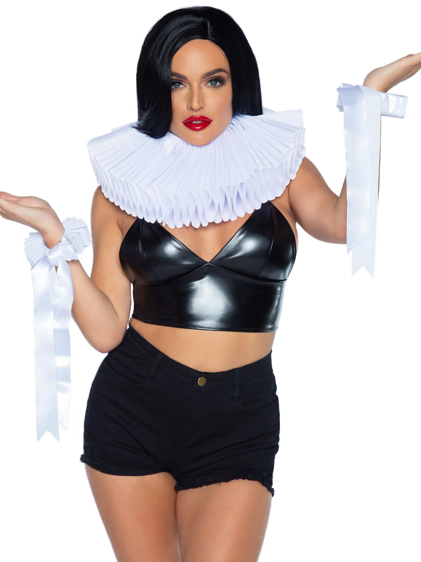 Deluxe Ruffle Neck Piece & Wrist Cuffs