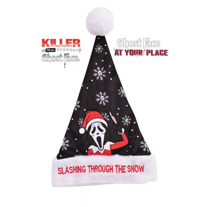 Ghost Face Santa Hat