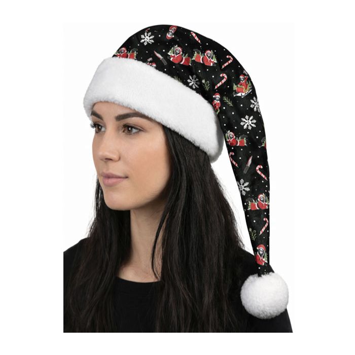 Ghost Face Themed Santa hat