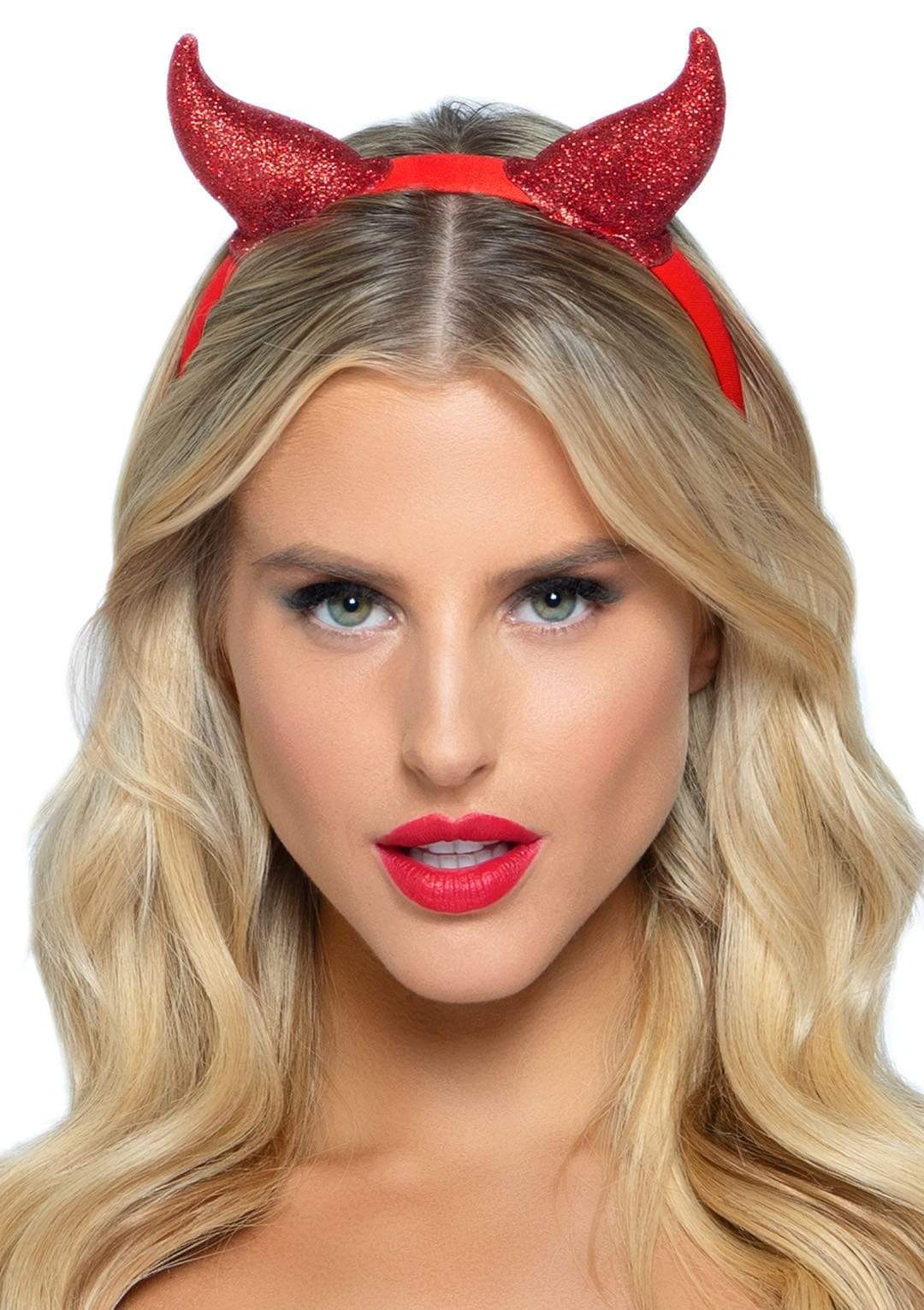 Glitter Devil Horn Headband