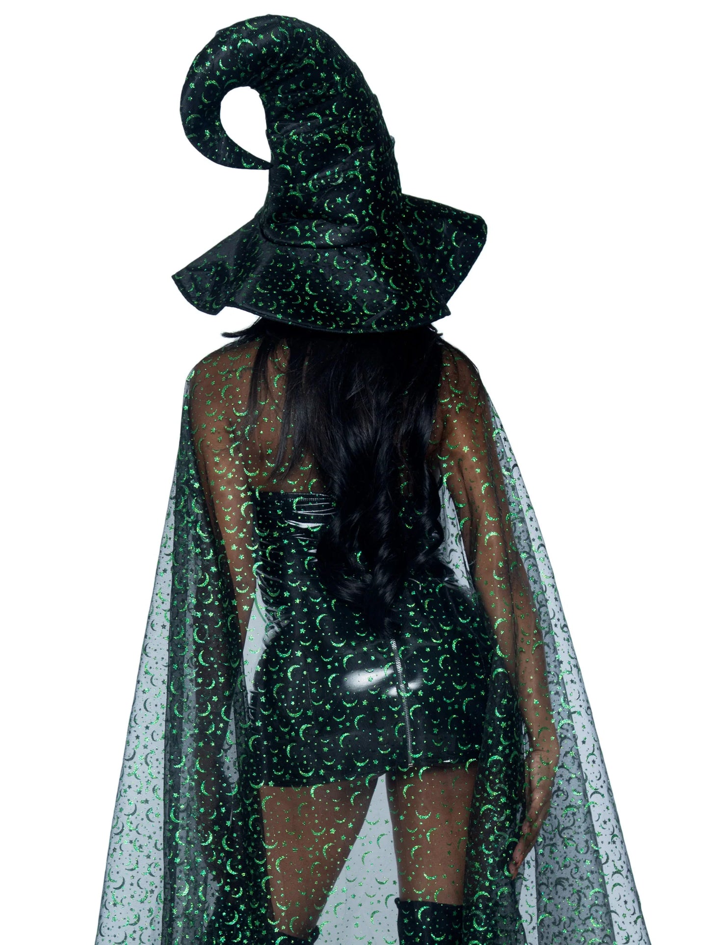 Glitter Moon Cape & Witch Hat