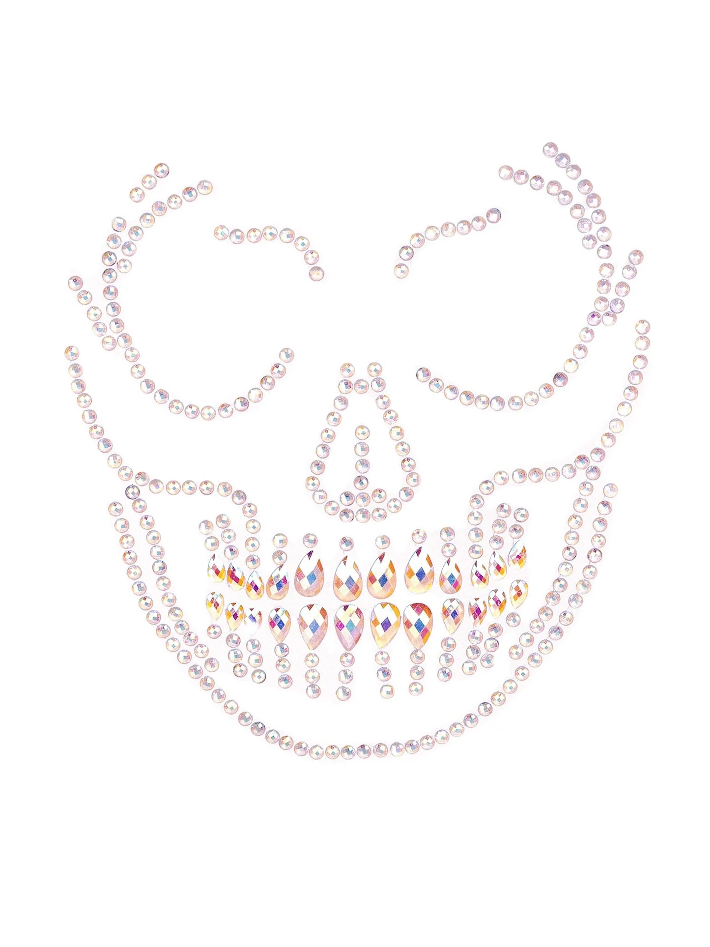 Glow In The Dark Skull Face Jewels