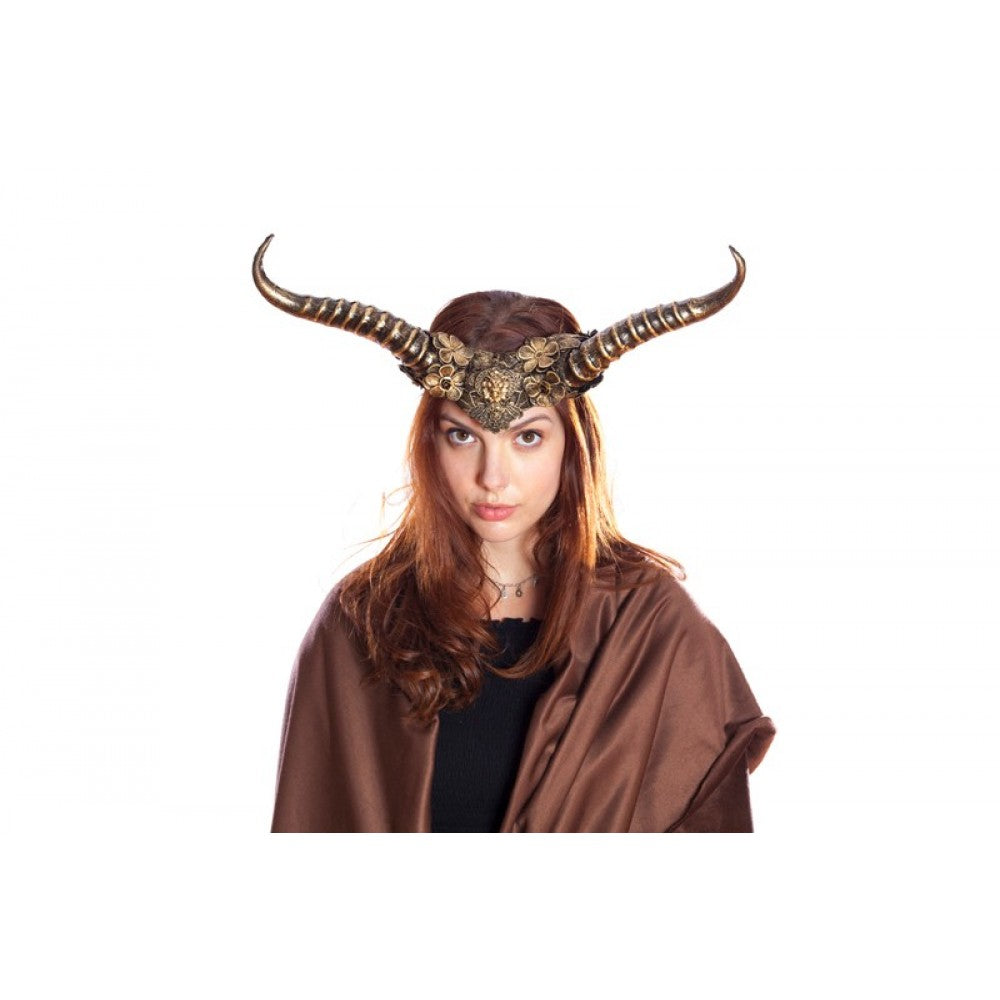 Gold Vintage Horned Headband - Style G