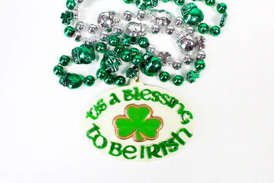 Novelty Beads - Tis A Blessing To Be Irish Bead