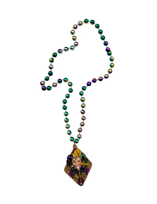 Specialty Beads - Glitter Harlequin Jester Beads