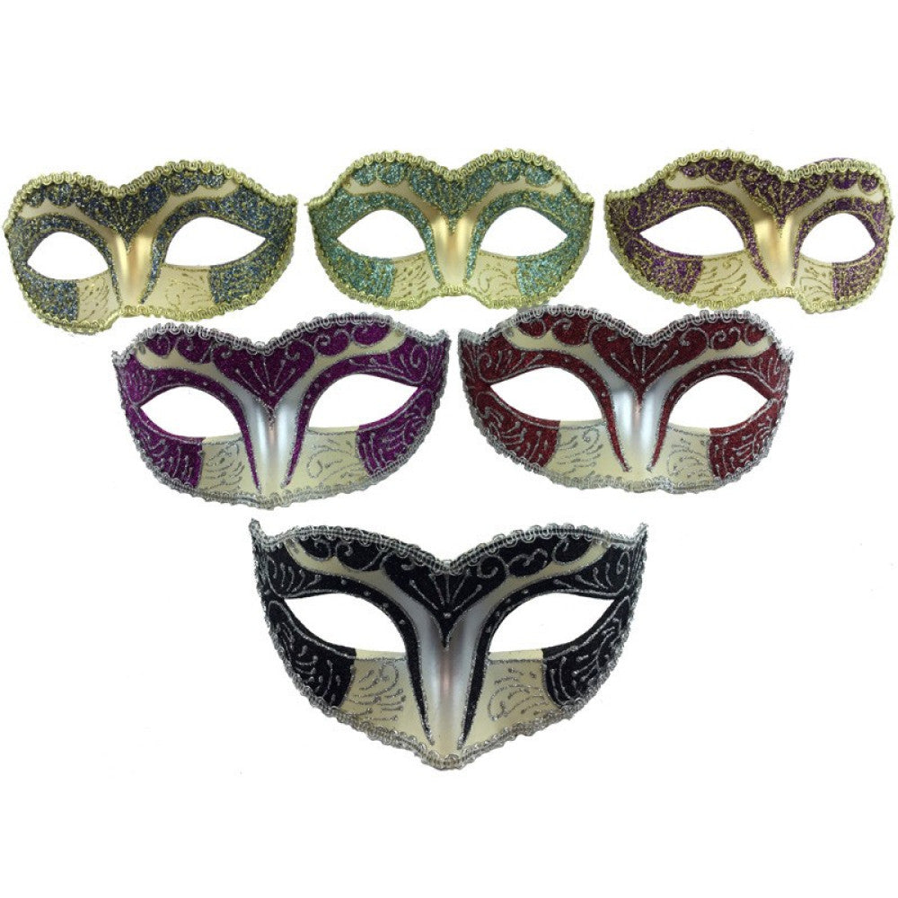 Ivory Colored Glittered Mask