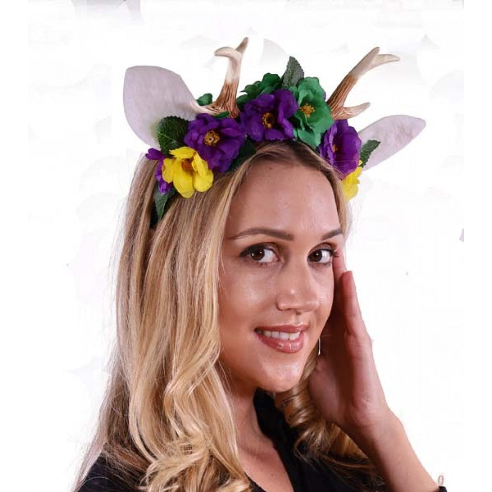Mardi Gras Antler Headband