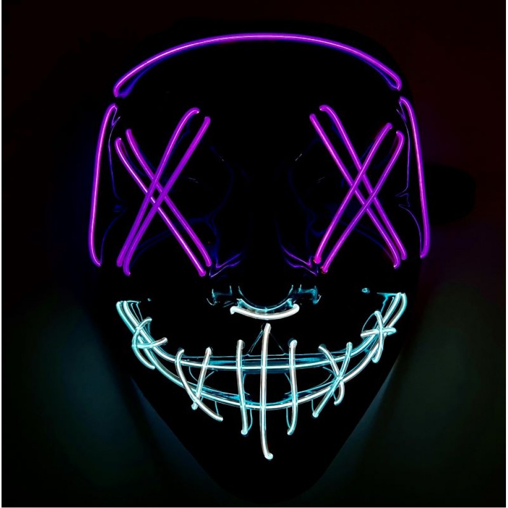 Neon Light-Up Rainbow Masks