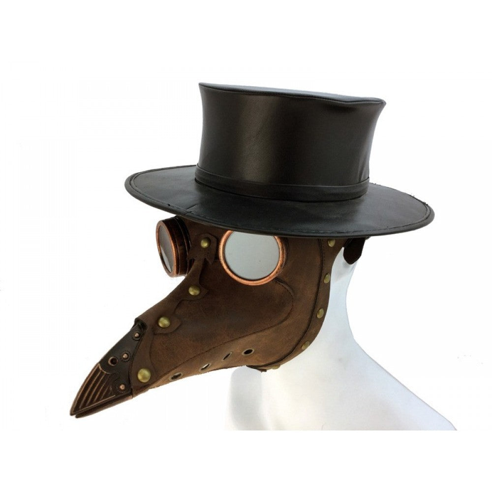 Plague Dr Brown Mask w/Goggles