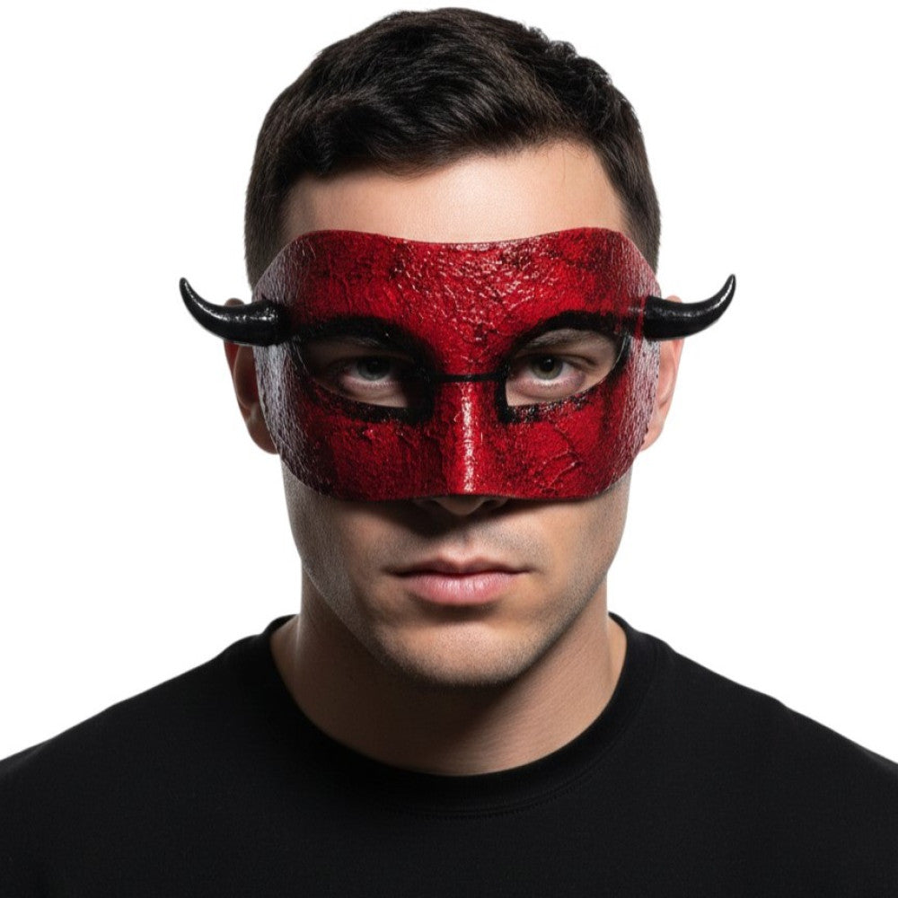 Red Demon Horns Mask