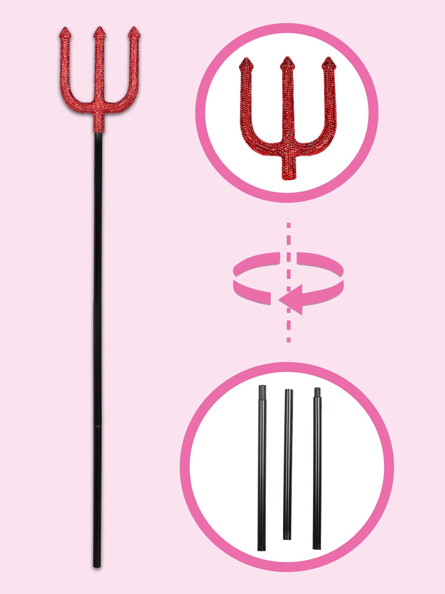 Rhinestone Pitchfork