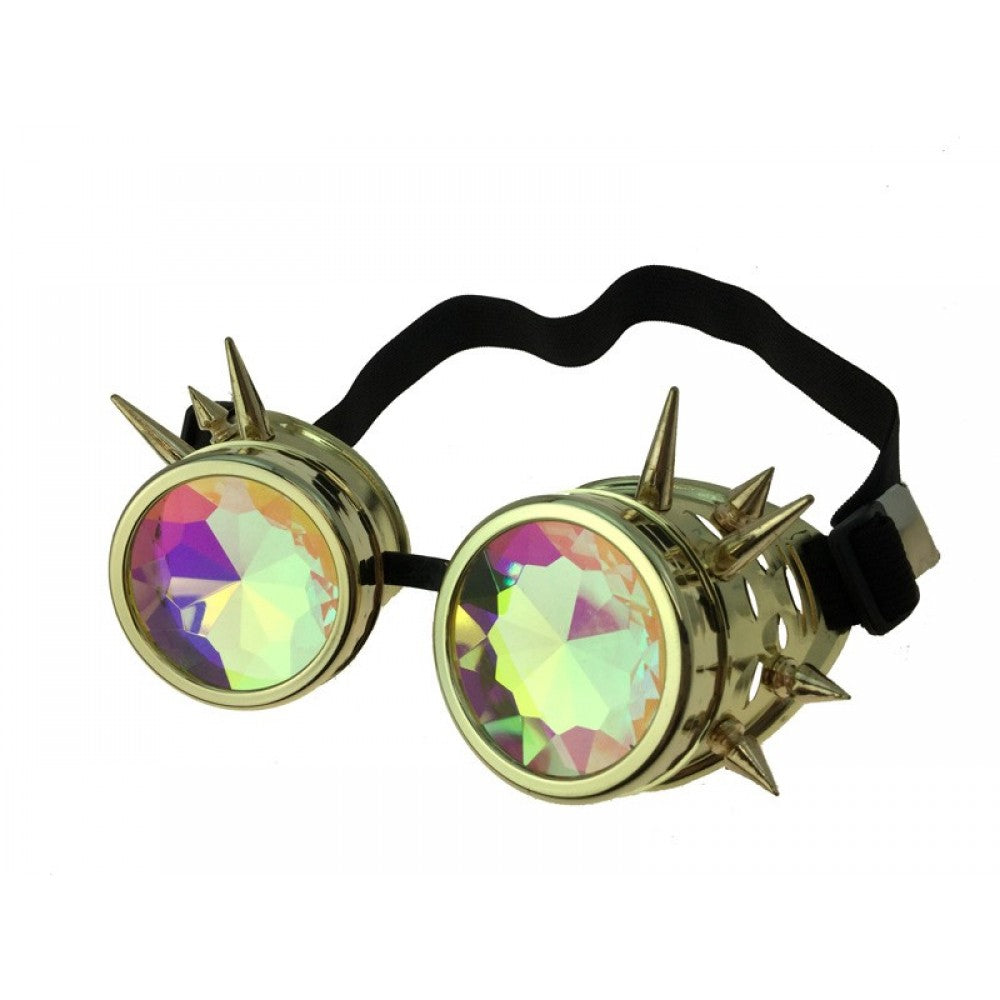 Steampunk Goggle w/ Kaleidoscope Lens - Gold