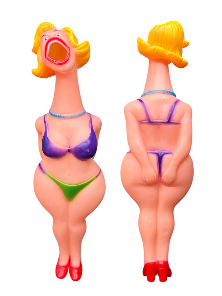 Comedy Bikini Lady Rubber Chicken