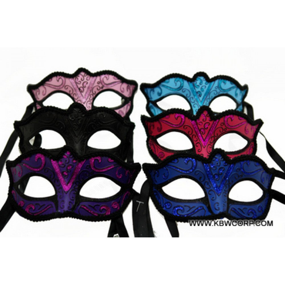 Venetian Glitter Mask - Assortment