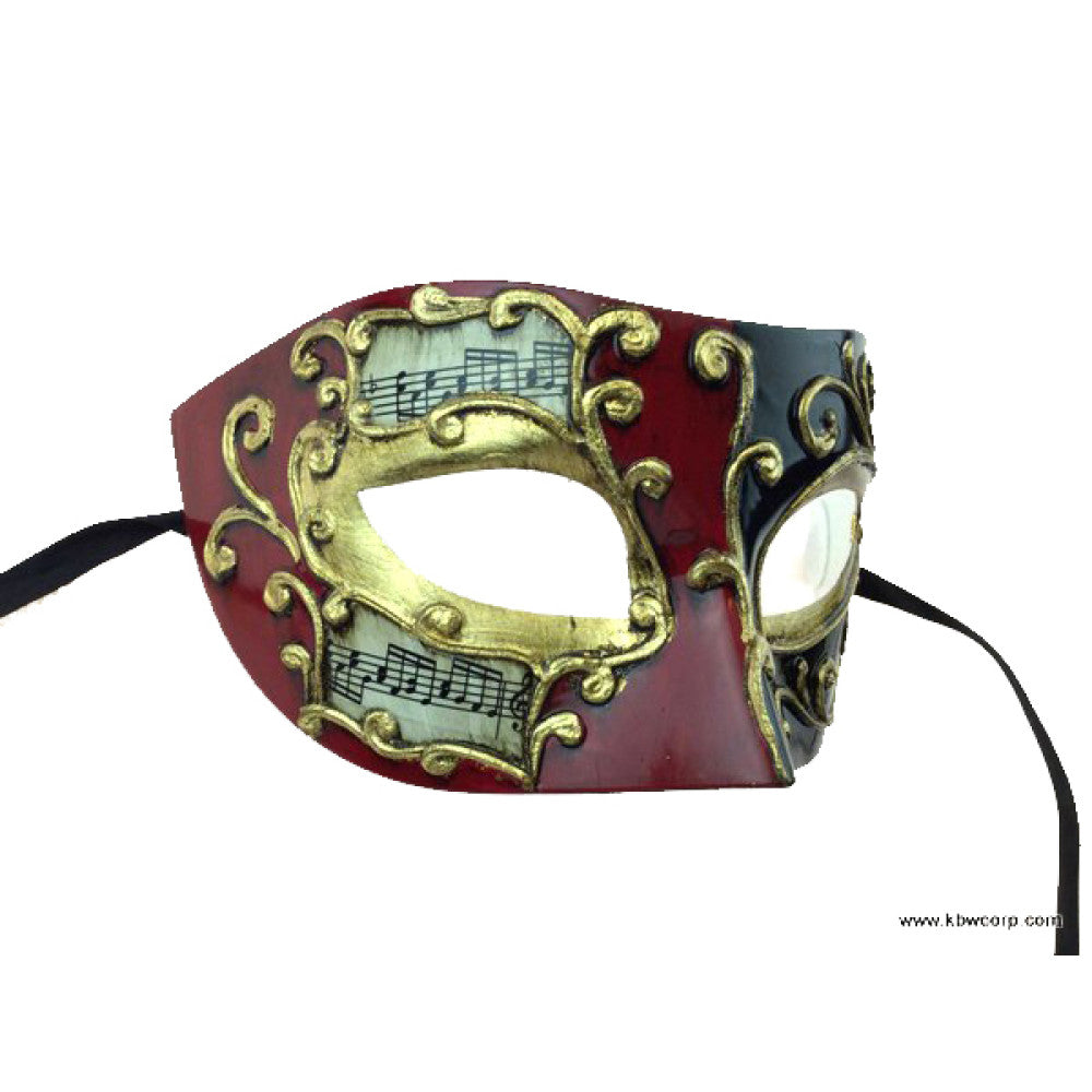 Venetian Style Mask - Red