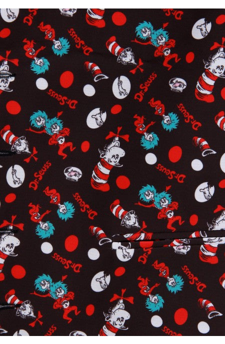 Dr. Seuss The Cat in the Hat Pattern Vest & Bow Tie Kit - O/S