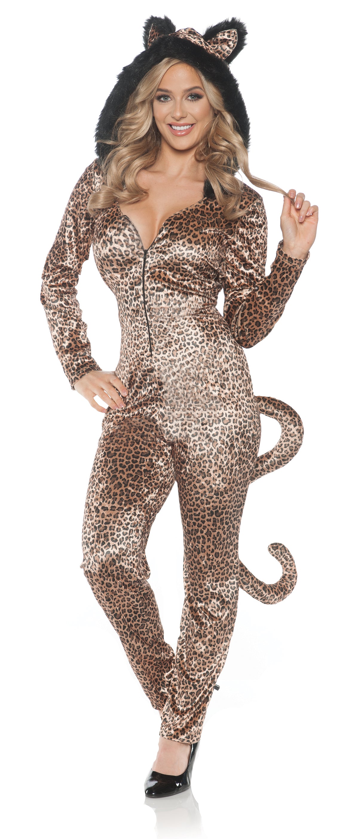 Underwraps Leopard Jumpsuit Adult Costume 28211 Underwraps Leopard Jumpsuit Adult Costume 28211