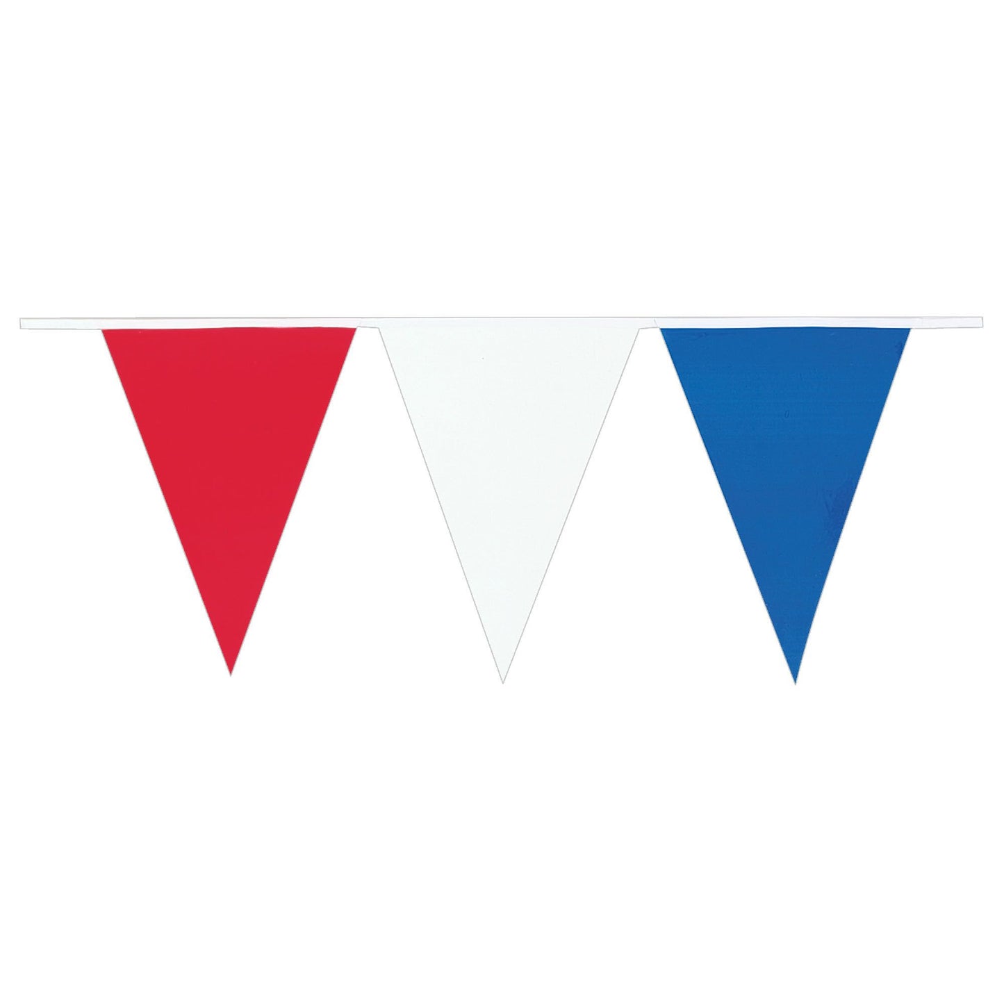 Small Outdoor Pennant Banner Flags - Red/White/Blue
