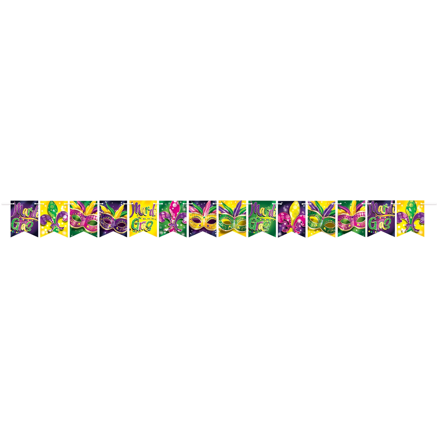 Foil Mardi Gras Streamers