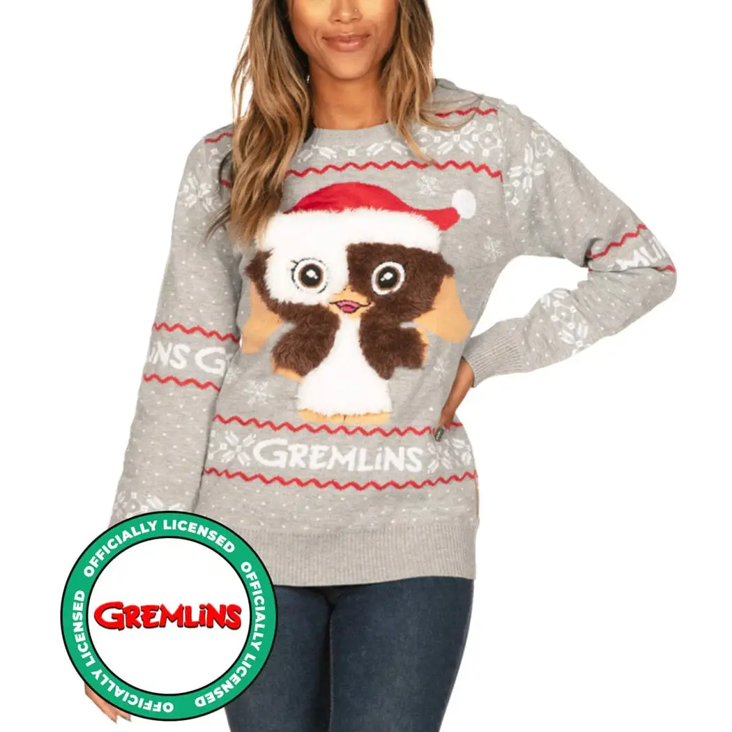 Gremlins Gizmo Women's Ugly Christmas Fair Isle Sweater