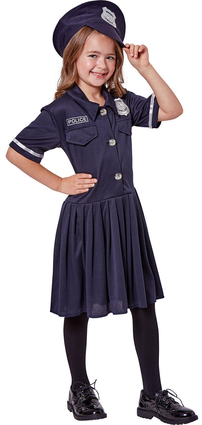 Karnival Costumes Decorated Police Officer Girl's Costume Large 7-8 Karnival Costumes Decorated Police Officer Girl's Costume Large 7-8