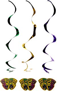 Mardi Gras Mask Whirls