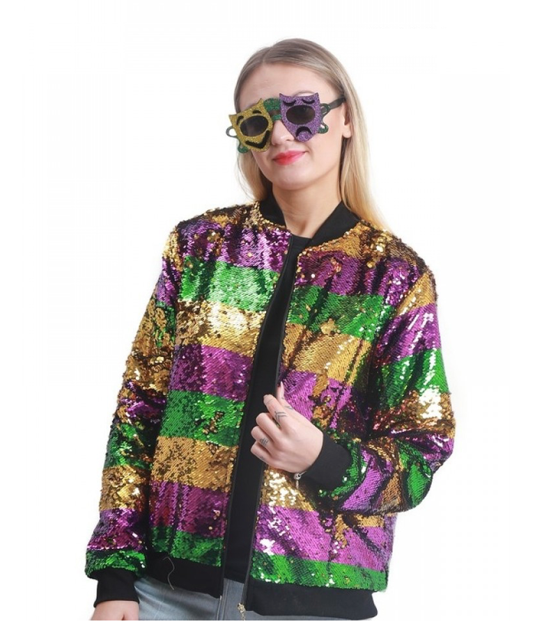 Mardi Gras Sequin Jacket