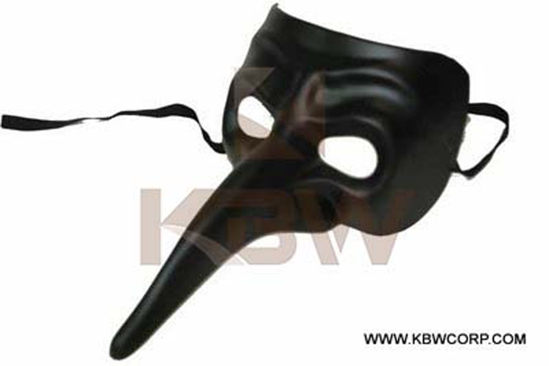 Black Venetian Medium Nose Mask
