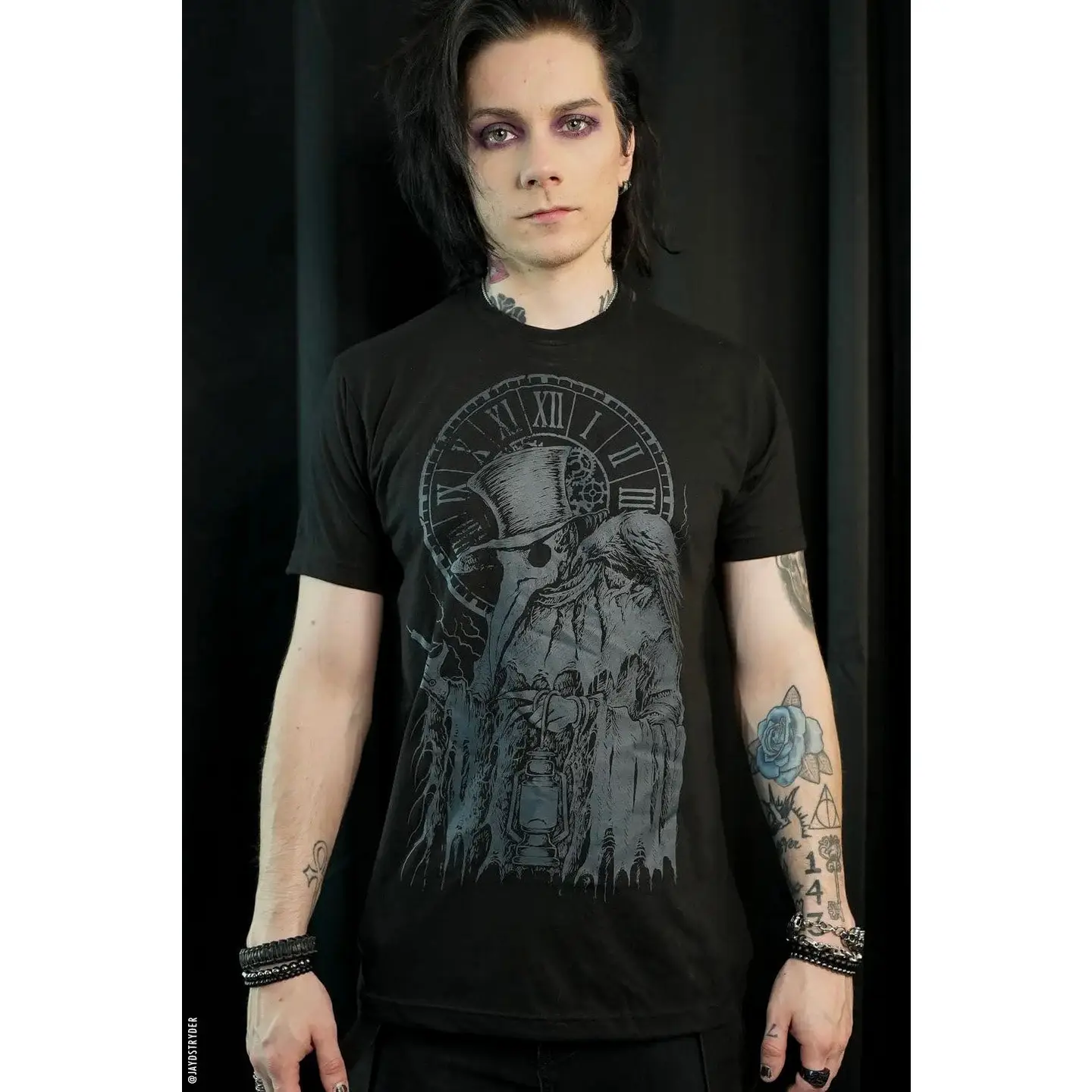 Plague Doctor Tee - Grey Ash