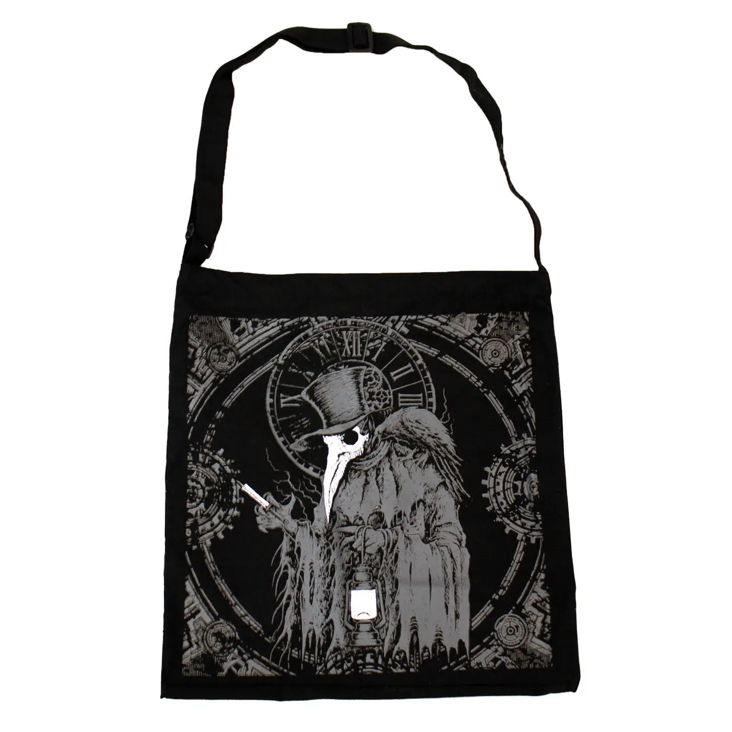 Shoulder Sling Zipper Tote Bag Plague Doctor