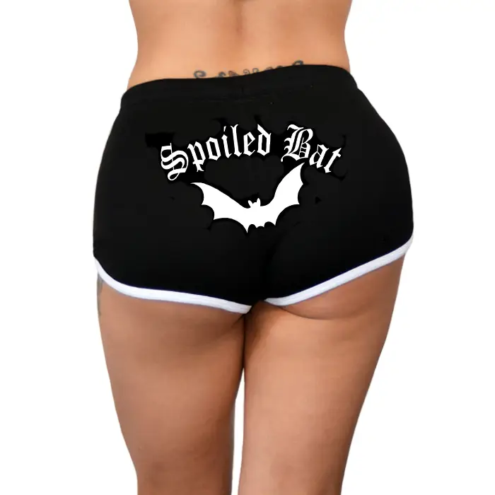 Spoiled Bat - Women's Shorts Black/White