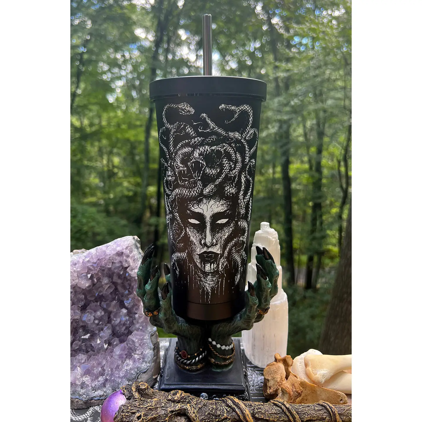 Medusa Cold Brew Tumbler with Straw