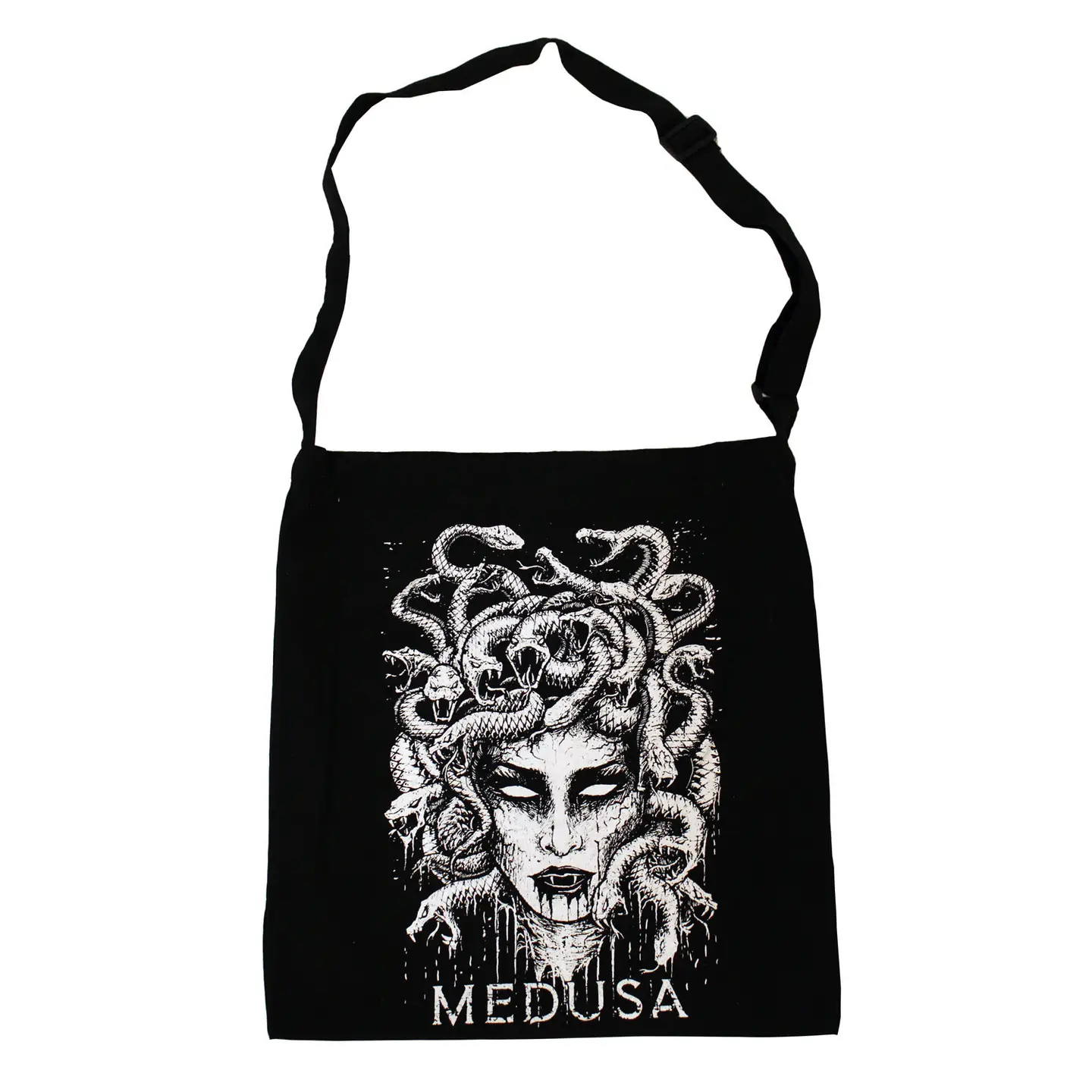 Shoulder Sling Zipper Tote Bag Medusa