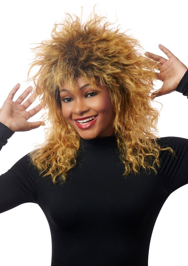 Women's Queen Of Rock Wig - Mixed Brown
