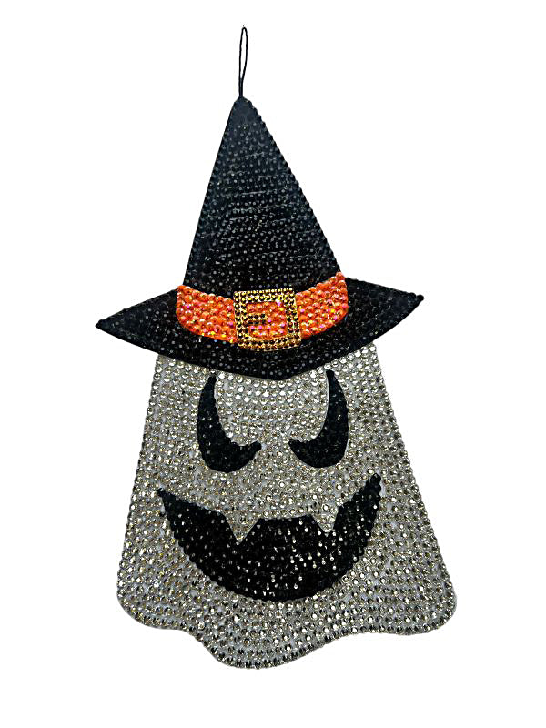 Rhinestone Ghost w/ Witch Hat