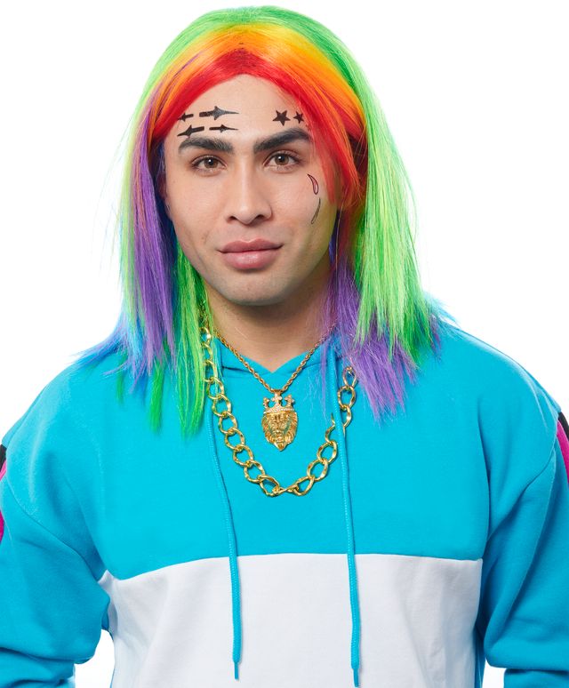 Unisex Rainbow Wig: Rainbow