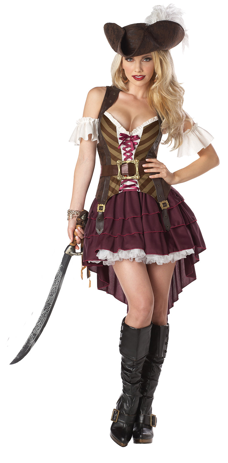 Women's Sexy Swashbuckler Pirate Costume Johnnie Brocks Women's Sexy Swashbuckler Pirate Costume Johnnie Brocks