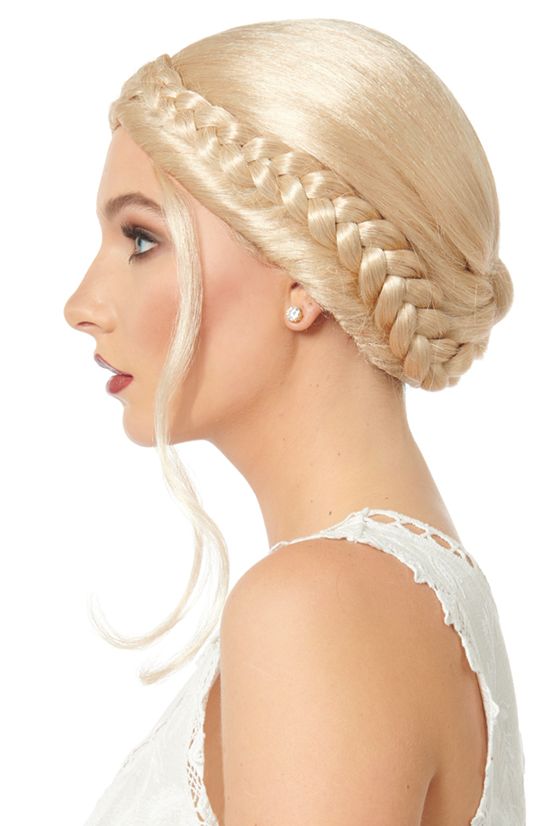 Milkmaid Braid Wig - Blonde