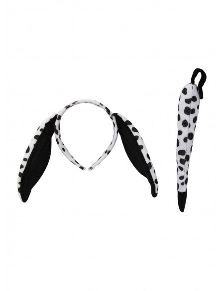 Animal Ears Headband Tail Kit Dalmatian Johnnie Brocks