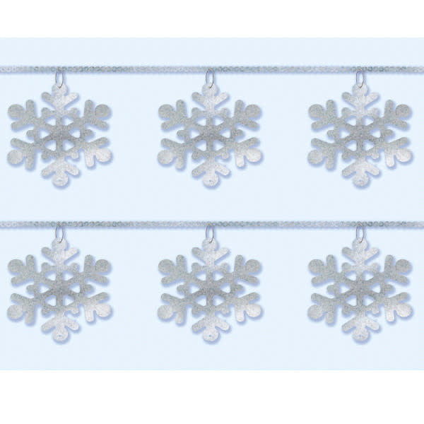 Sequin Snowflake Garland