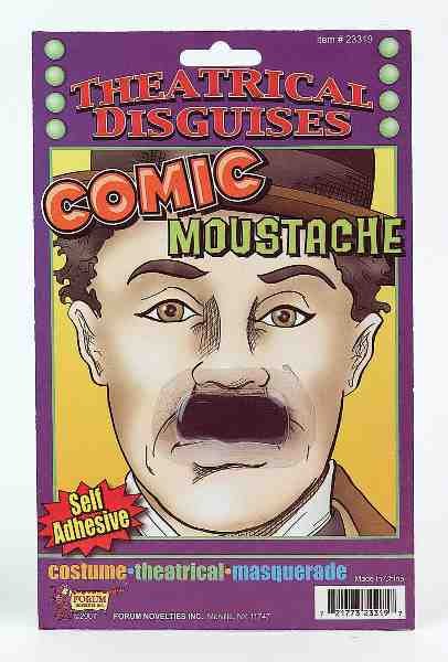 Comic Mustache Charlie Chaplin Johnnie Brocks
