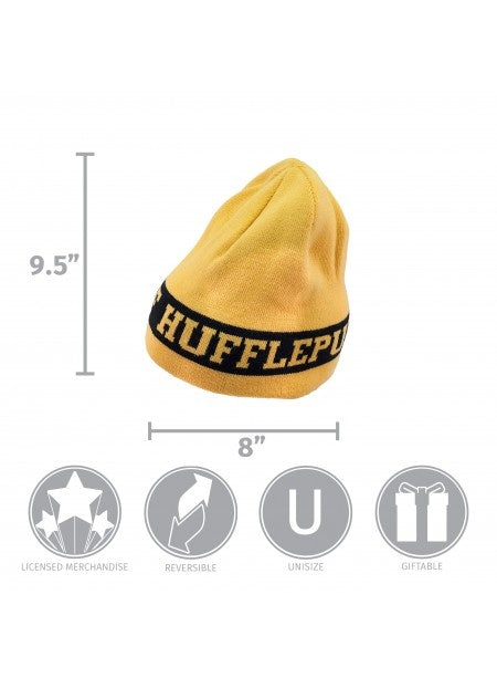 Reversible Knit Beanie - Hufflepuff