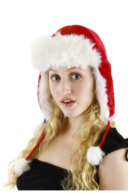 Santa Aviator Plush Hat