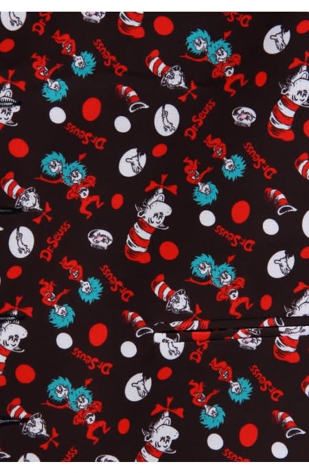 Dr. Seuss The Cat in the Hat Pattern Vest & Bow Tie Kit - O/S