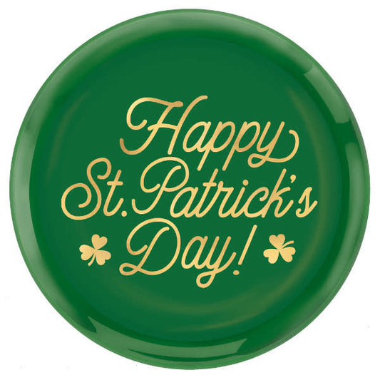 14" St. Patrick's Day Round Coupe Platter